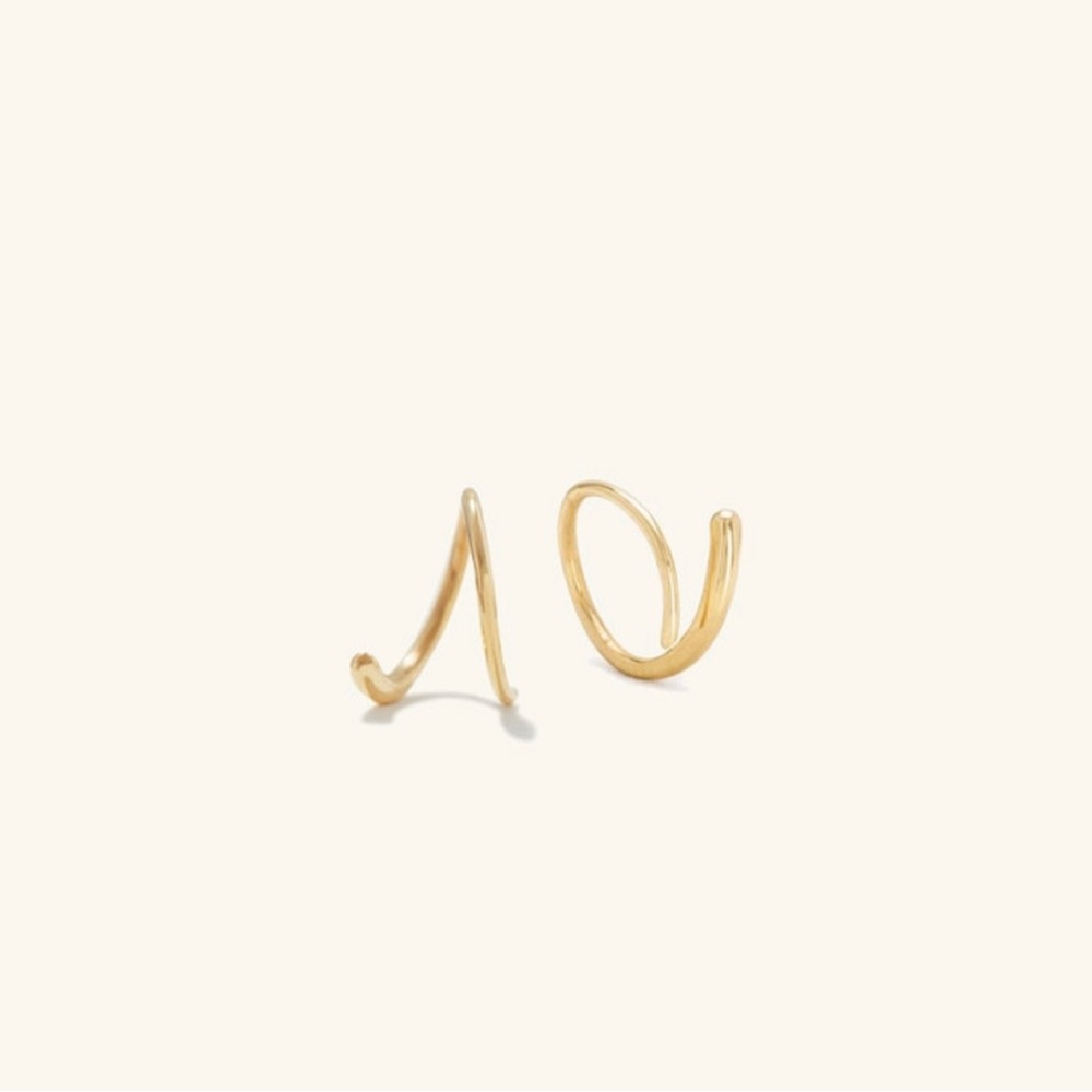 Mejuri 14k Spiral Earrings